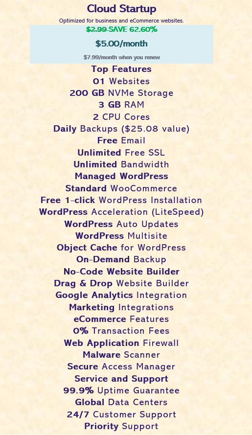 System Developers Web Hosting Cloud Rates